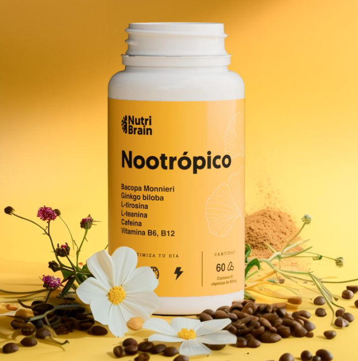 Nootrópico NutriBrain 60 cáps. | Energía, Memoria y Concentración