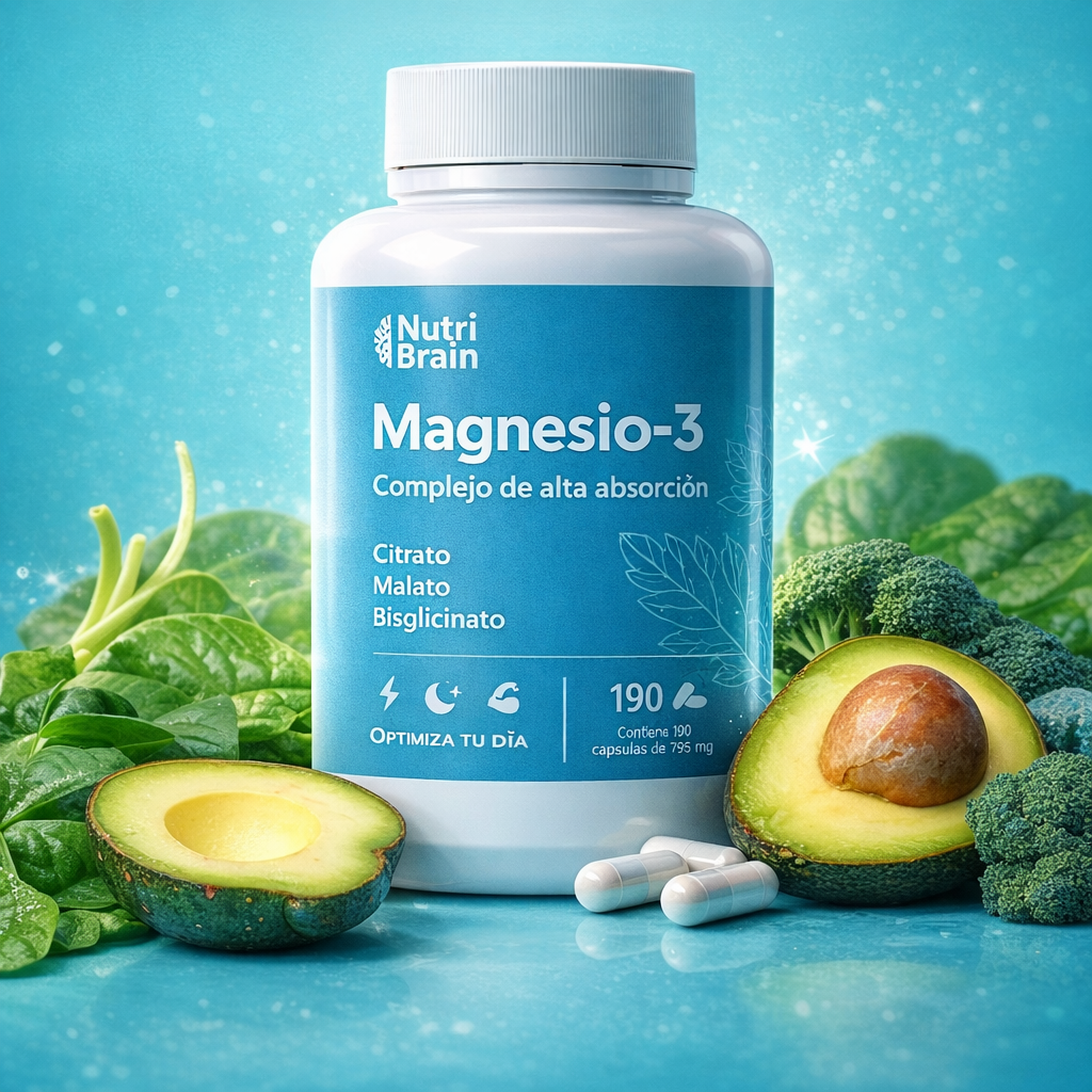 MAGNESIO - 3 COMPONENTES 100% NATURALES.